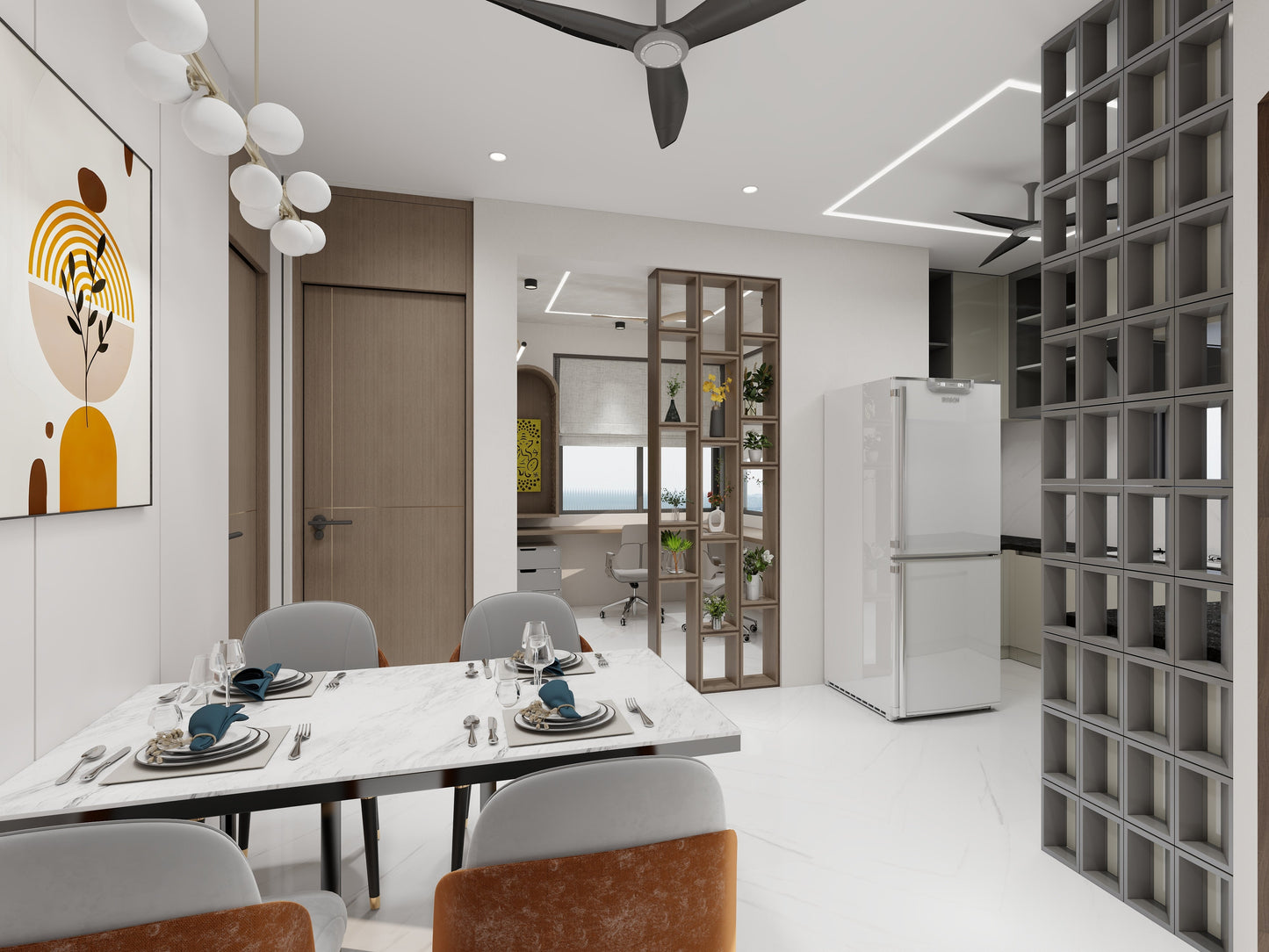 2BHK Apartment Design - Noida